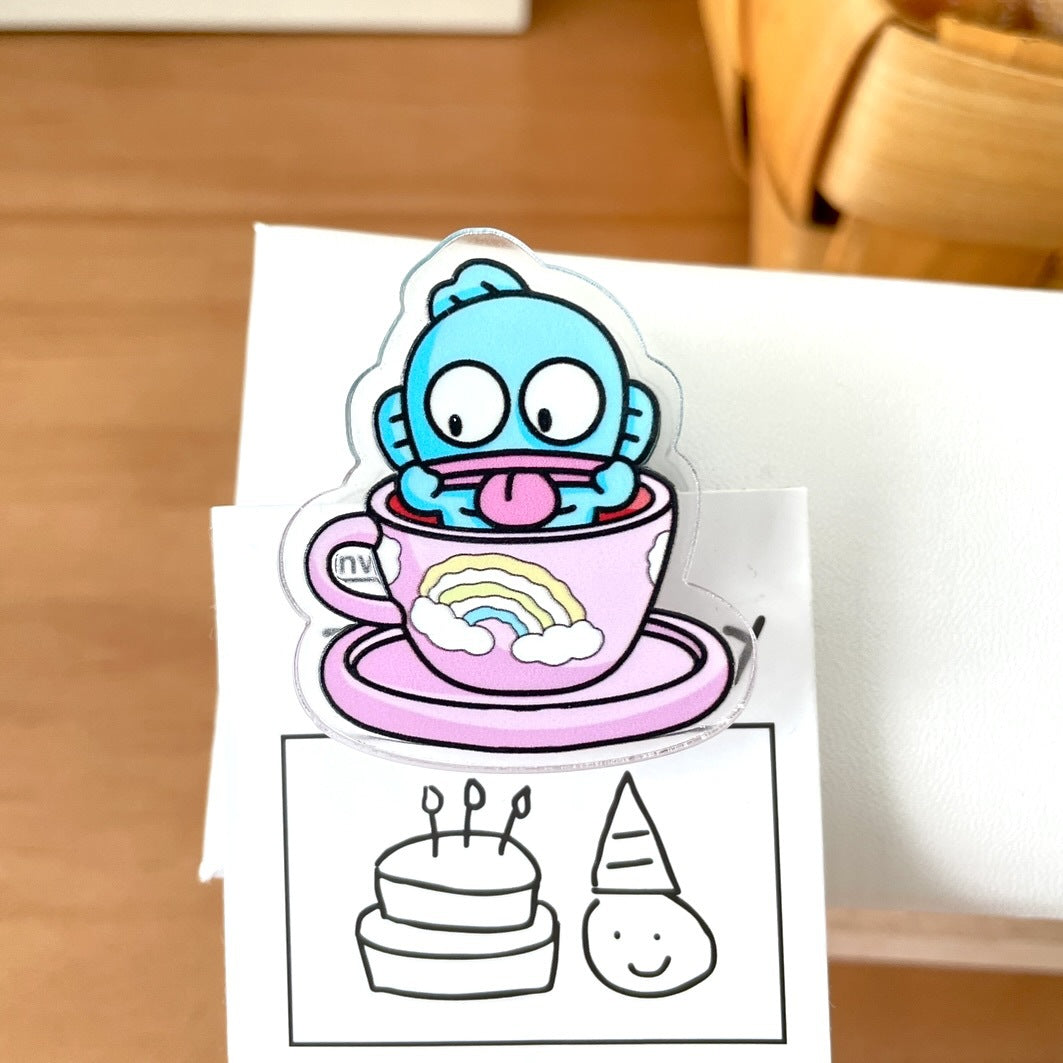 Trombone à motif de tasse kawaii