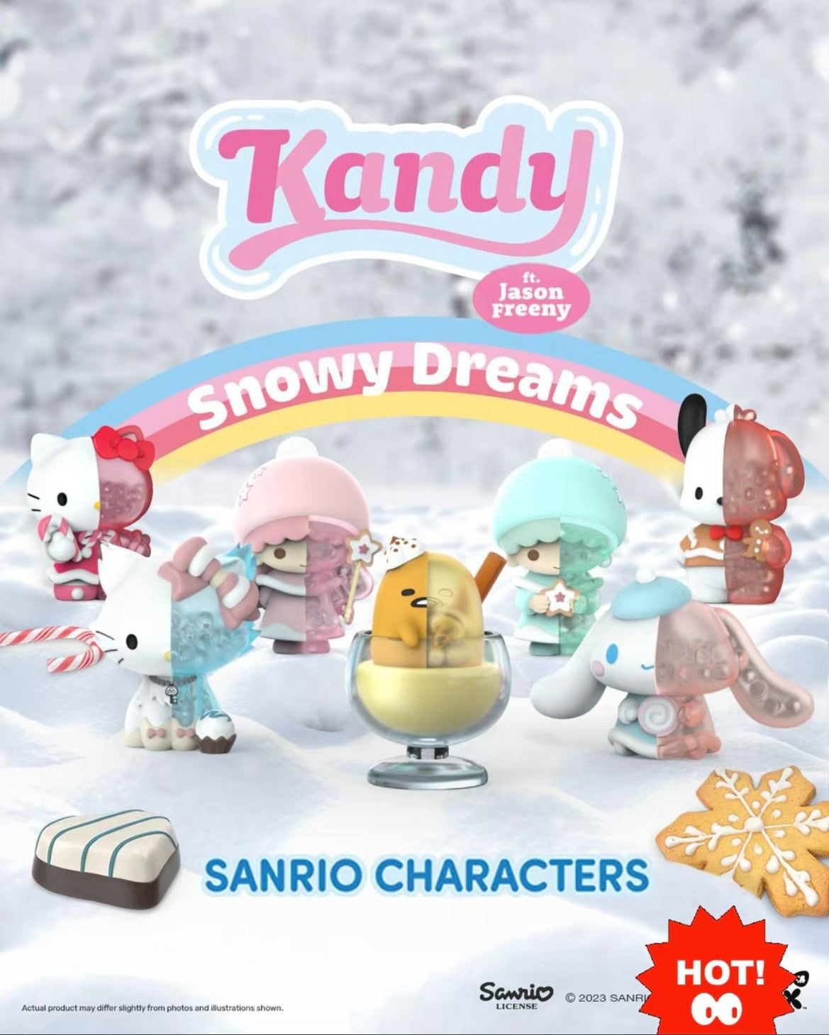 Coffret aveugle de dessin animé Snowy Dream