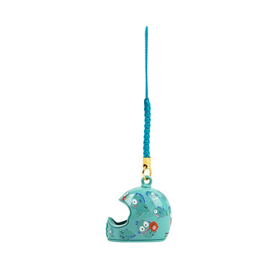 Porte-clés clochette au design de casque mignon