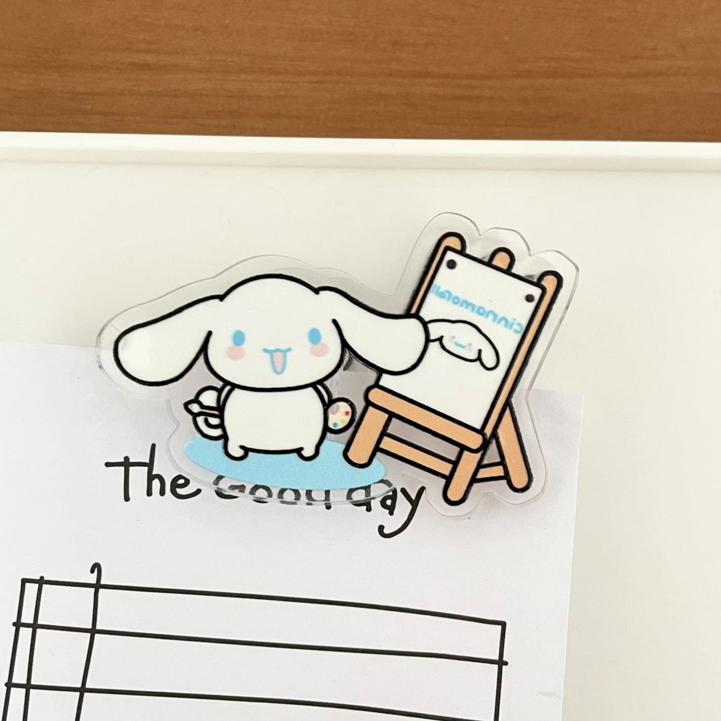 Kawaii Painter Design Paper Clip