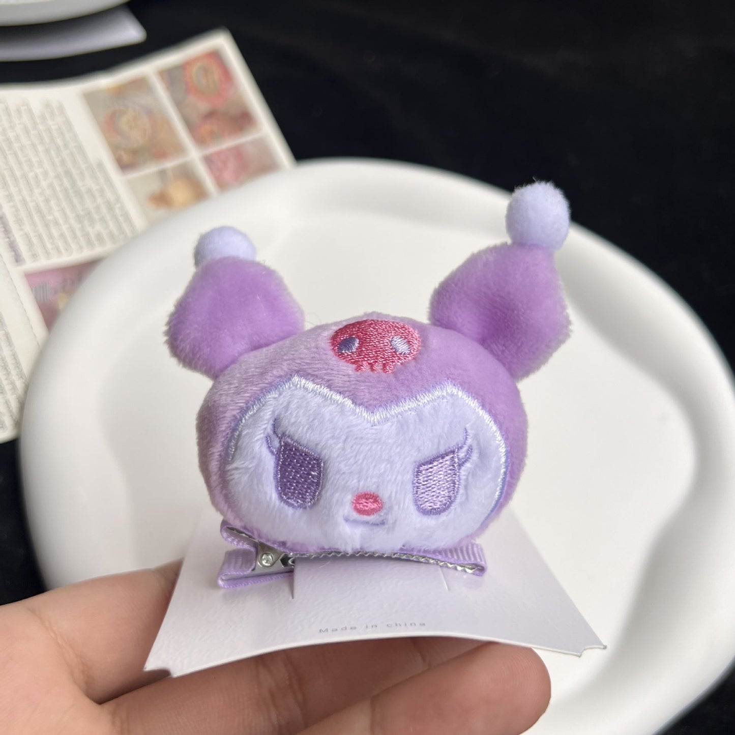 Cute Anime Plush Hairpin