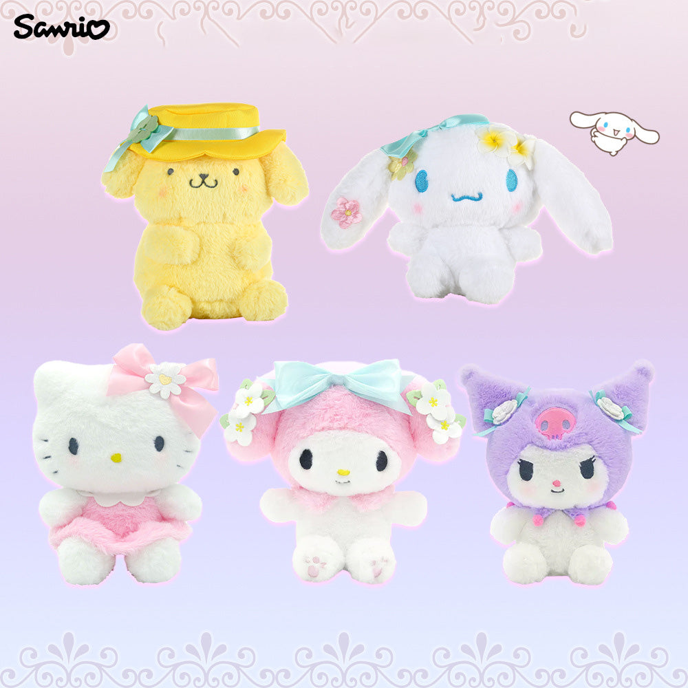 Cartoon Flower with Bow Series Plush Doll
