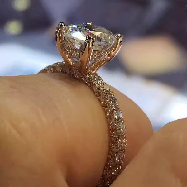 Bague en cristal avec nœud creux chic