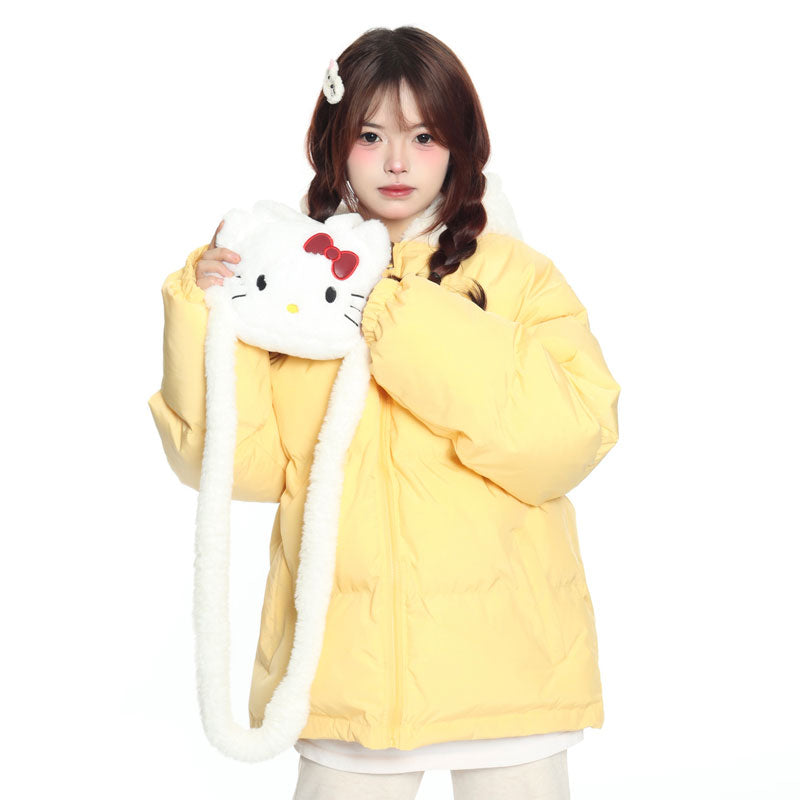 Cute Kitty Plush Puff Jacket KI361