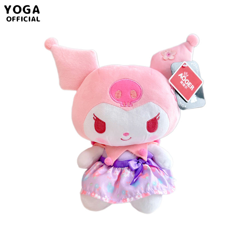 Cartoon Peach Blossoms Plush Toy 7in