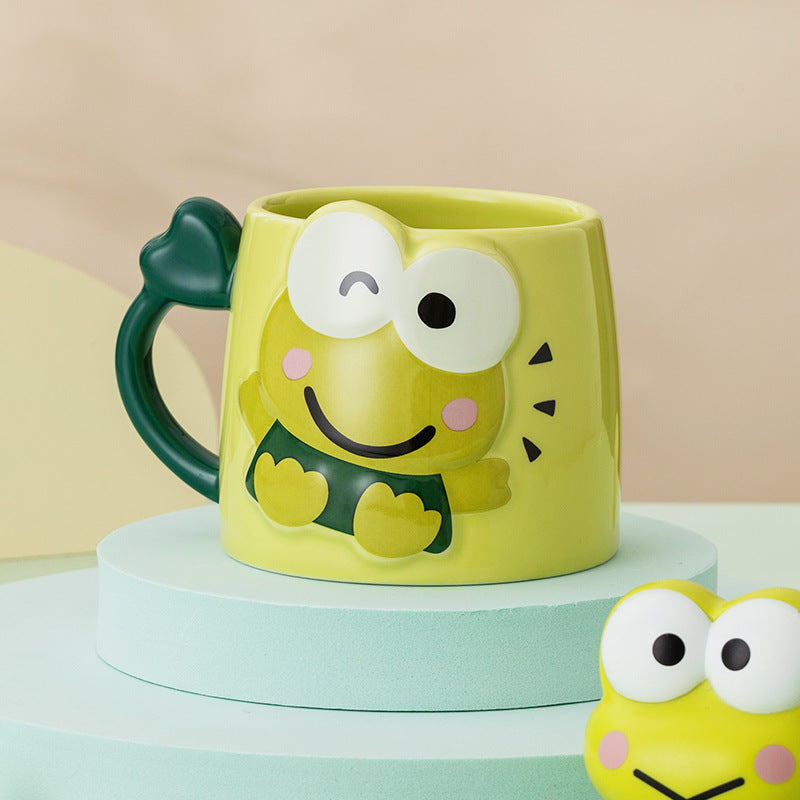 Cute Carton Mug with Spoon