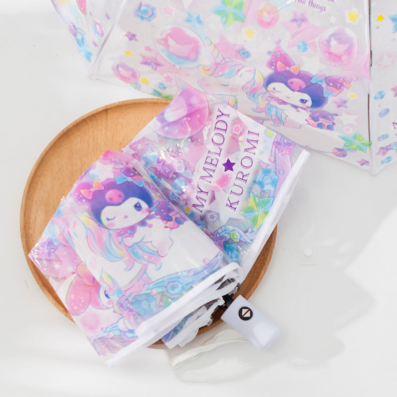 Melo and Kuro Transparent Umbrella