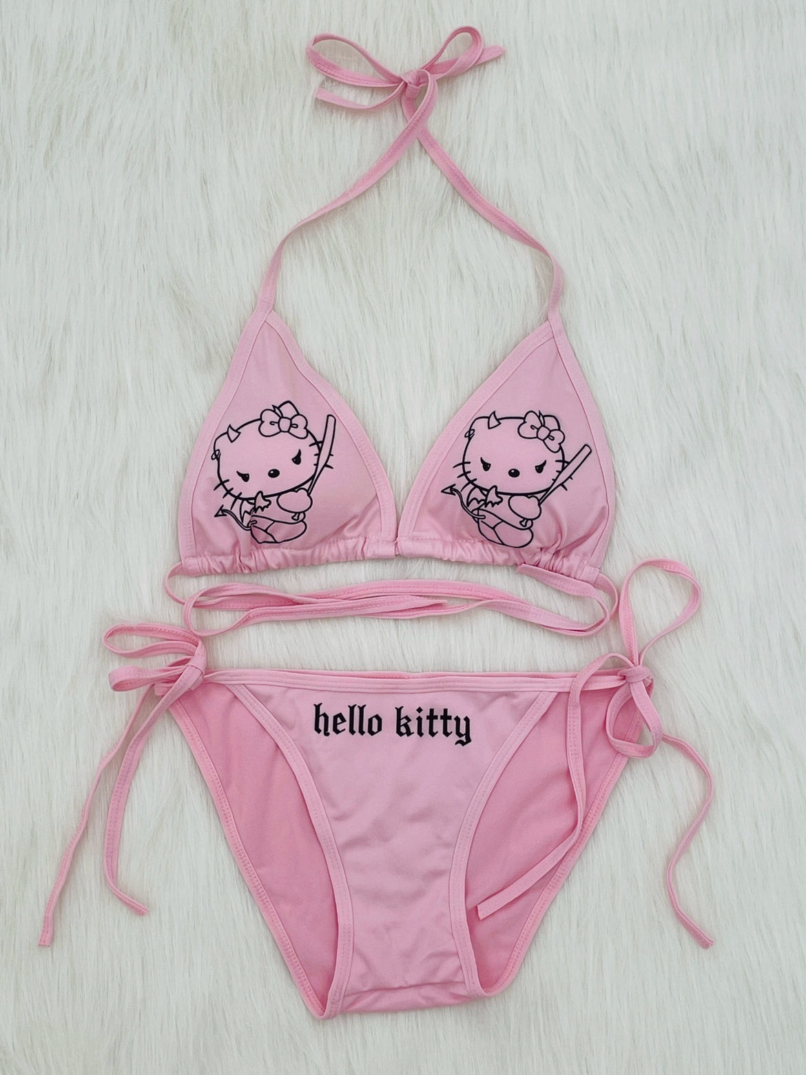 Funny Kitty Bikini Swimsuit KI520