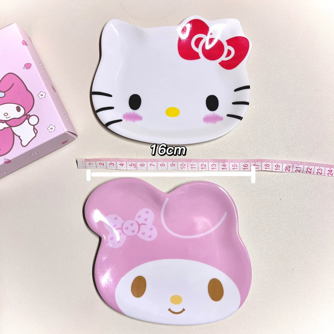 Kitty & Melo Melamine Imitation Ceramic Plate