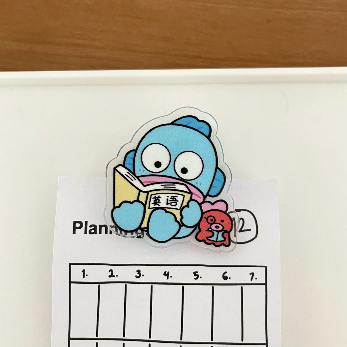 Kawaii Read book Design Paper Clip