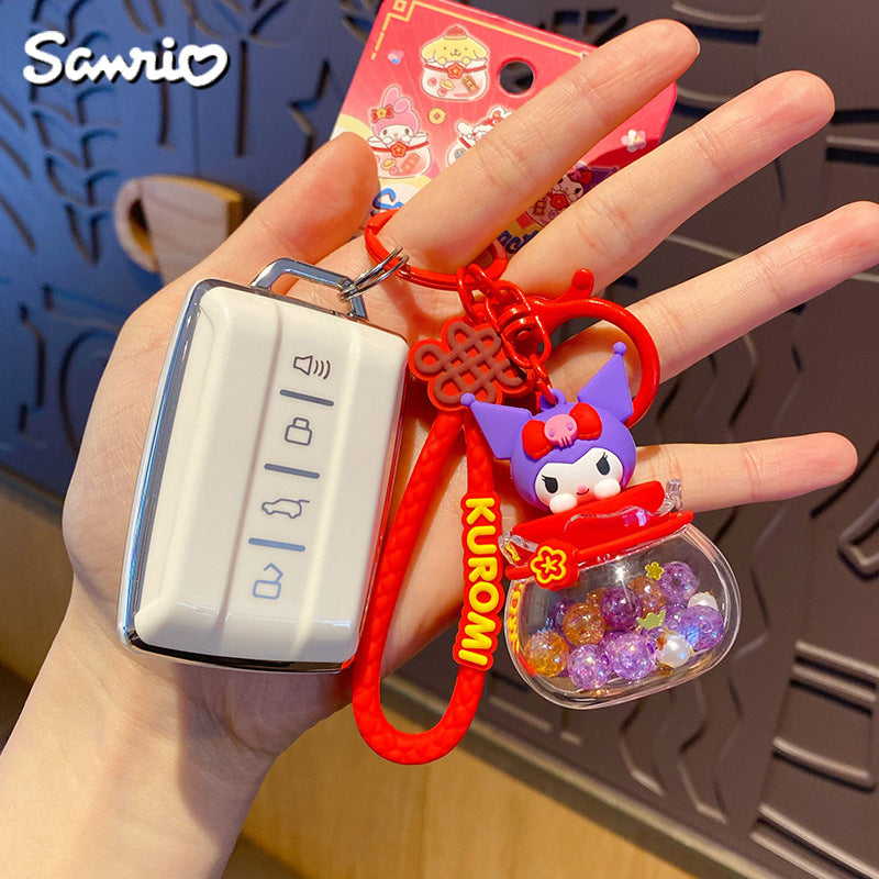 Cartoon New Year Keychain
