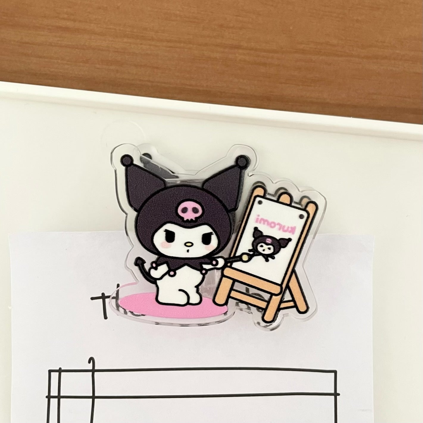 Kawaii Painter Design Paper Clip
