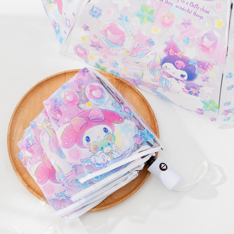 Melo and Kuro Transparent Umbrella