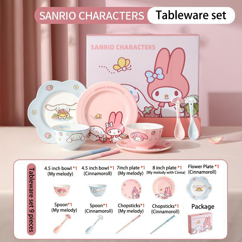 Kawaii Strawberry Tableware Set