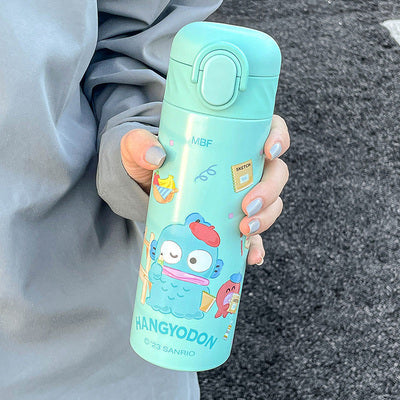 Bouteille isotherme en paille de dessin animé 420 ml