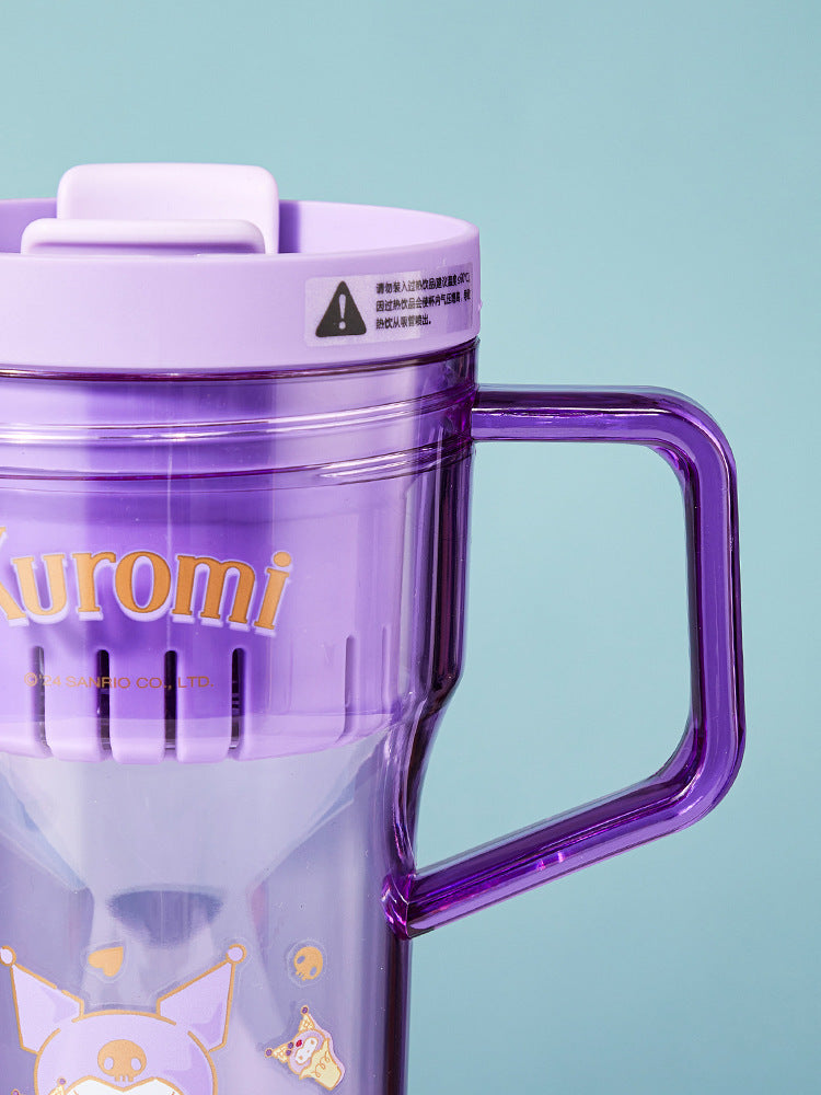 Cartoon Straw Handle Cup 750ml