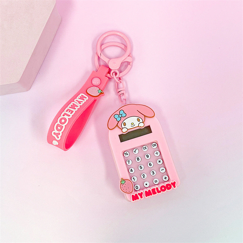 Porte-clés calculatrice Kawaii
