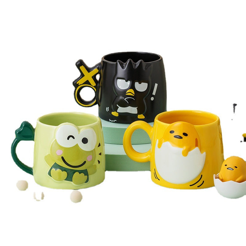 Cute Carton Mug with Spoon