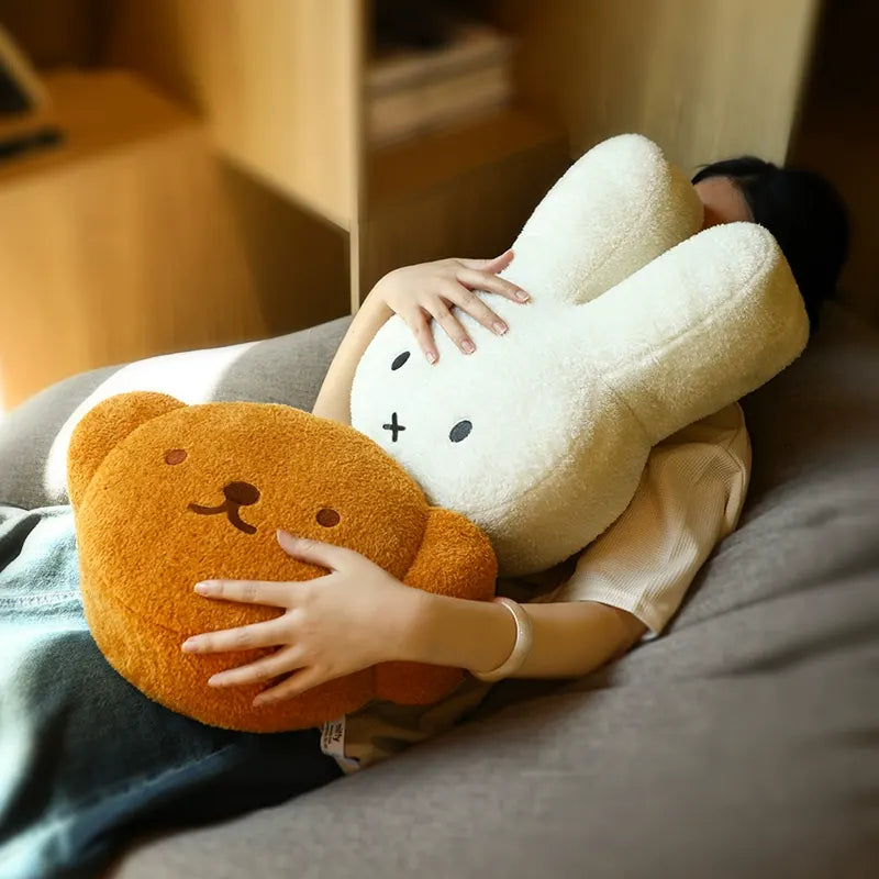 Bunny Head Plush Cushion