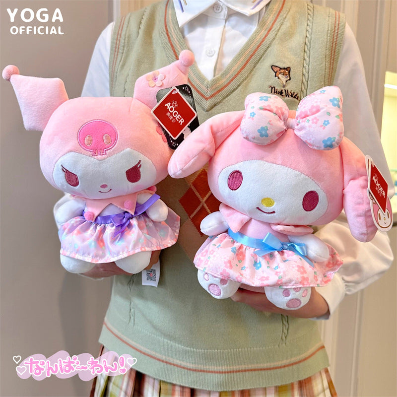 Cartoon Peach Blossoms Plush Toy 7in