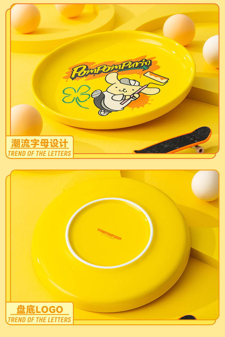 Cartoon Ceramic Plate 7in