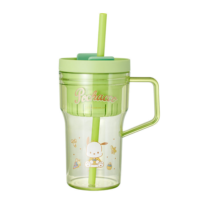 Cartoon Straw Handle Cup 750ml