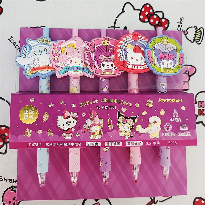 Ensemble de stylos à figurines mignonnes