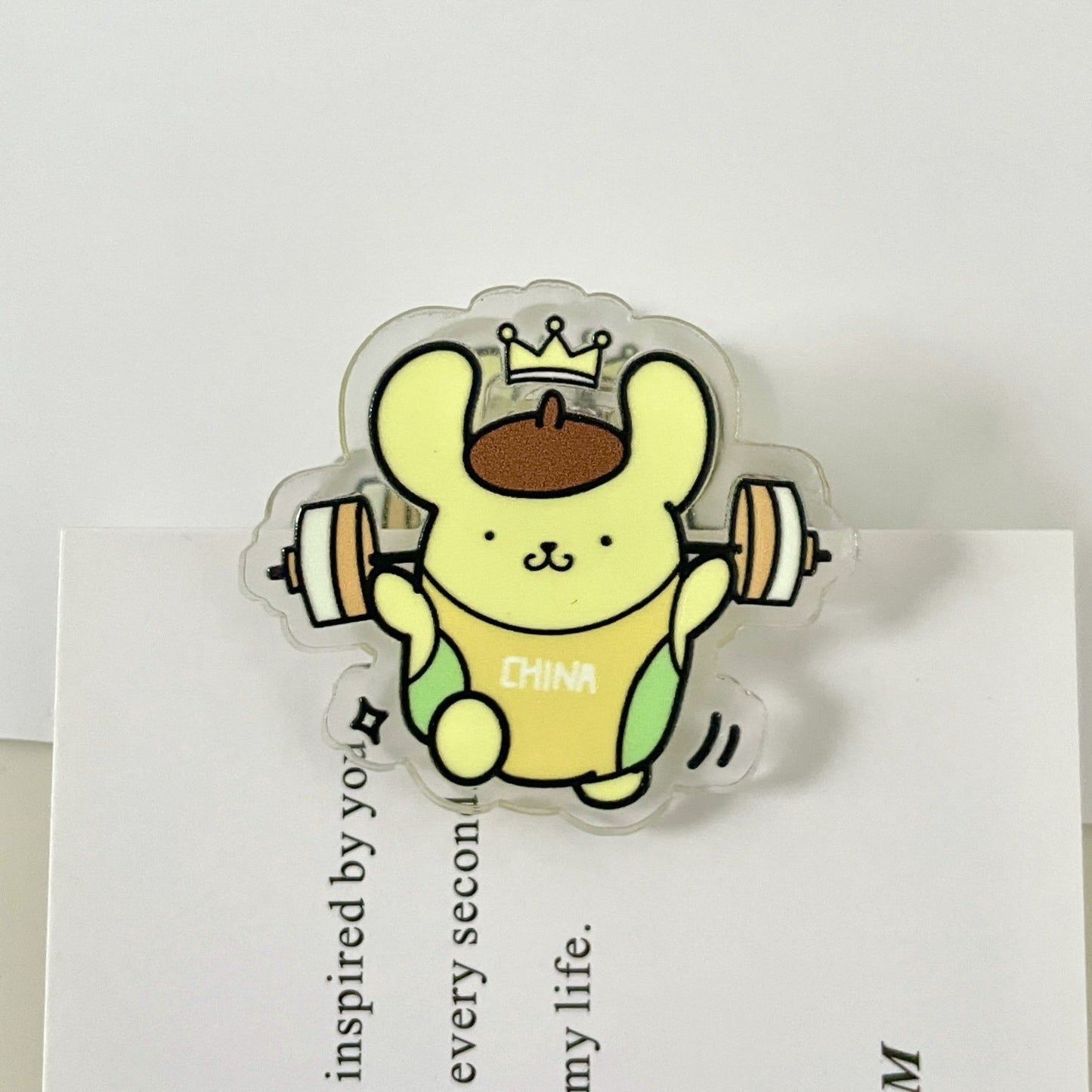 Kawaii Sports Design Snack Clip