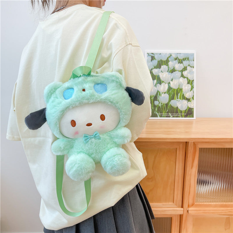 Mini sac à dos en peluche de dessin animé