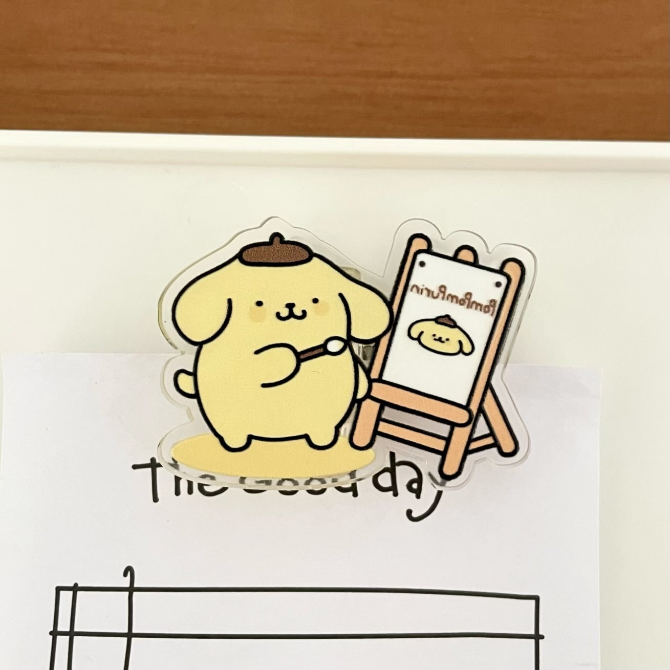 Kawaii Painter Design Paper Clip