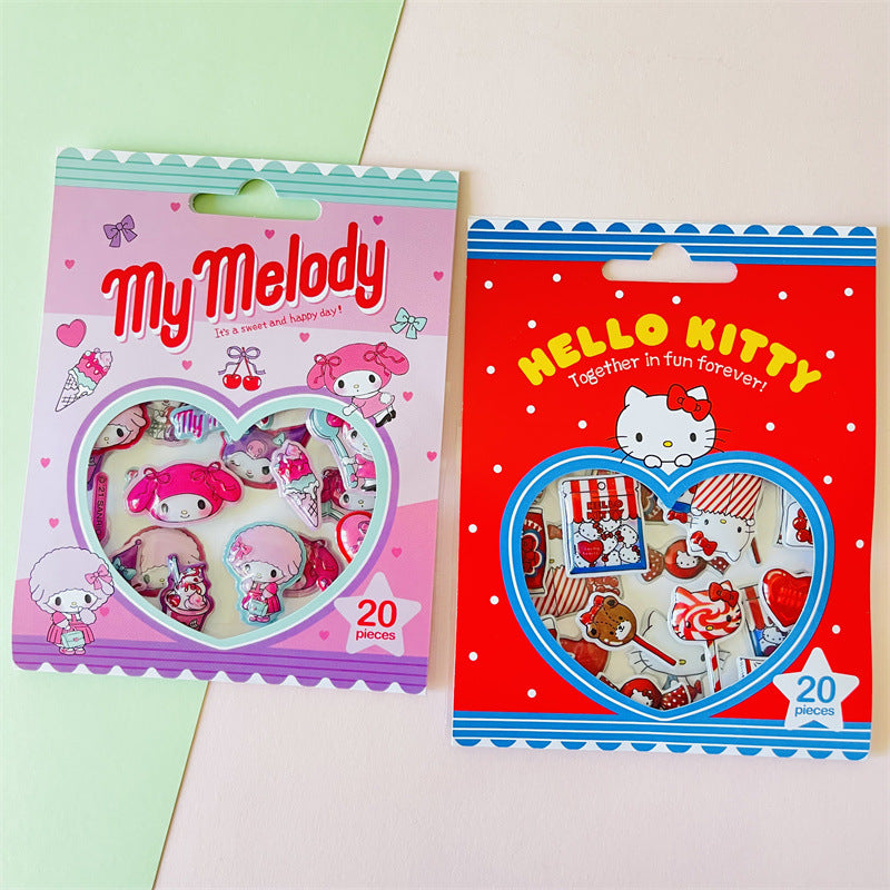 Cartoon Pink 3D Stickers