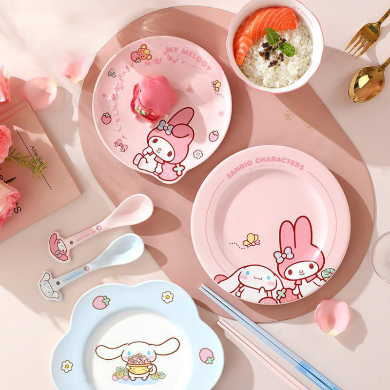 Kawaii Strawberry Tableware Set
