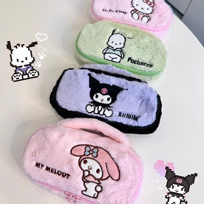 Trousse de maquillage en peluche mignonne