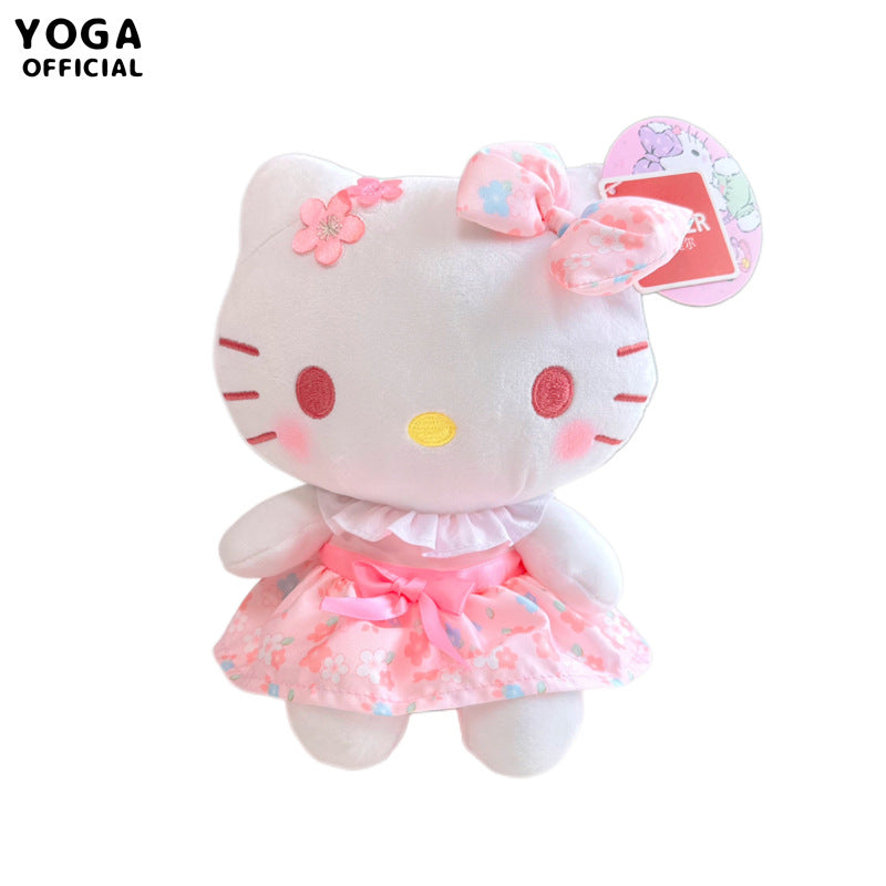 Cartoon Peach Blossoms Plush Toy 7in