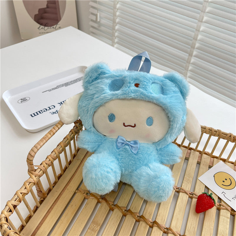 Mini sac à dos en peluche de dessin animé