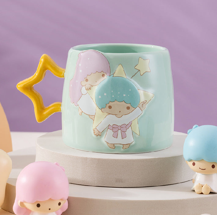 Cute Carton Mug with Spoon