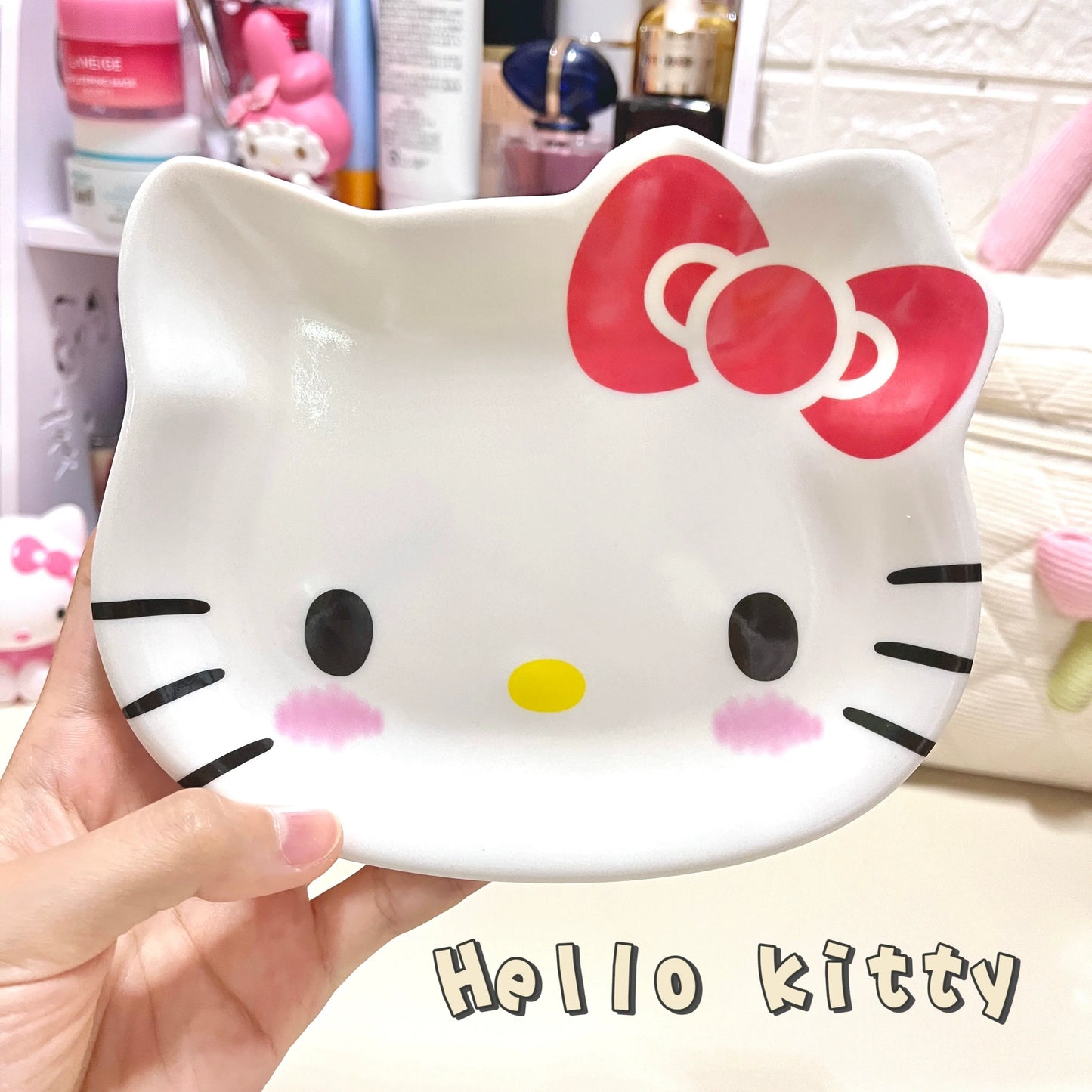 Kitty & Melo Melamine Imitation Ceramic Plate