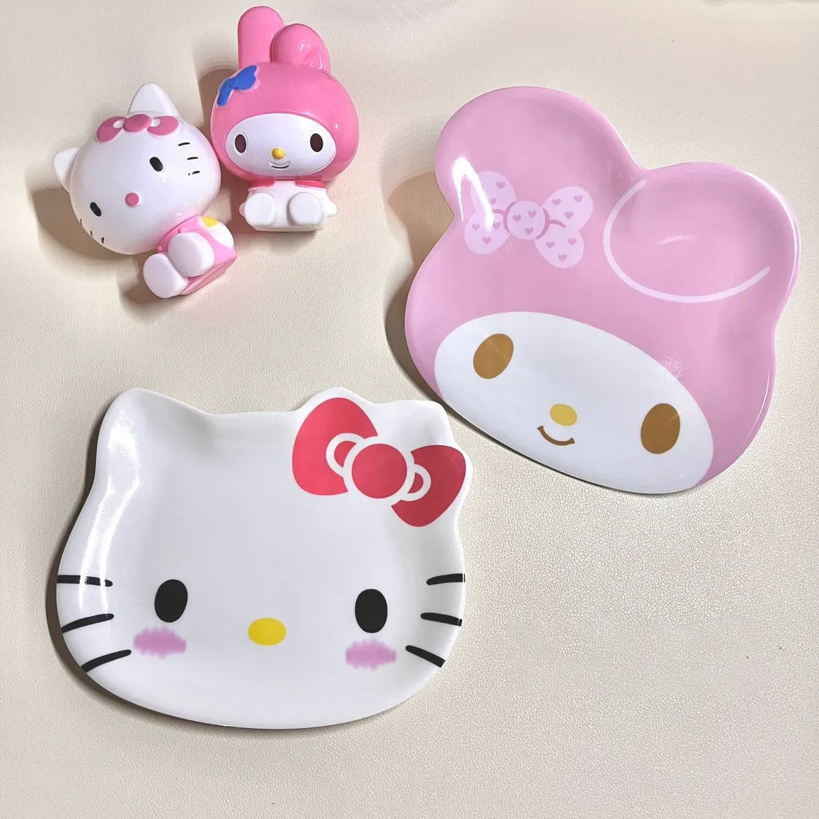 Kitty & Melo Melamine Imitation Ceramic Plate