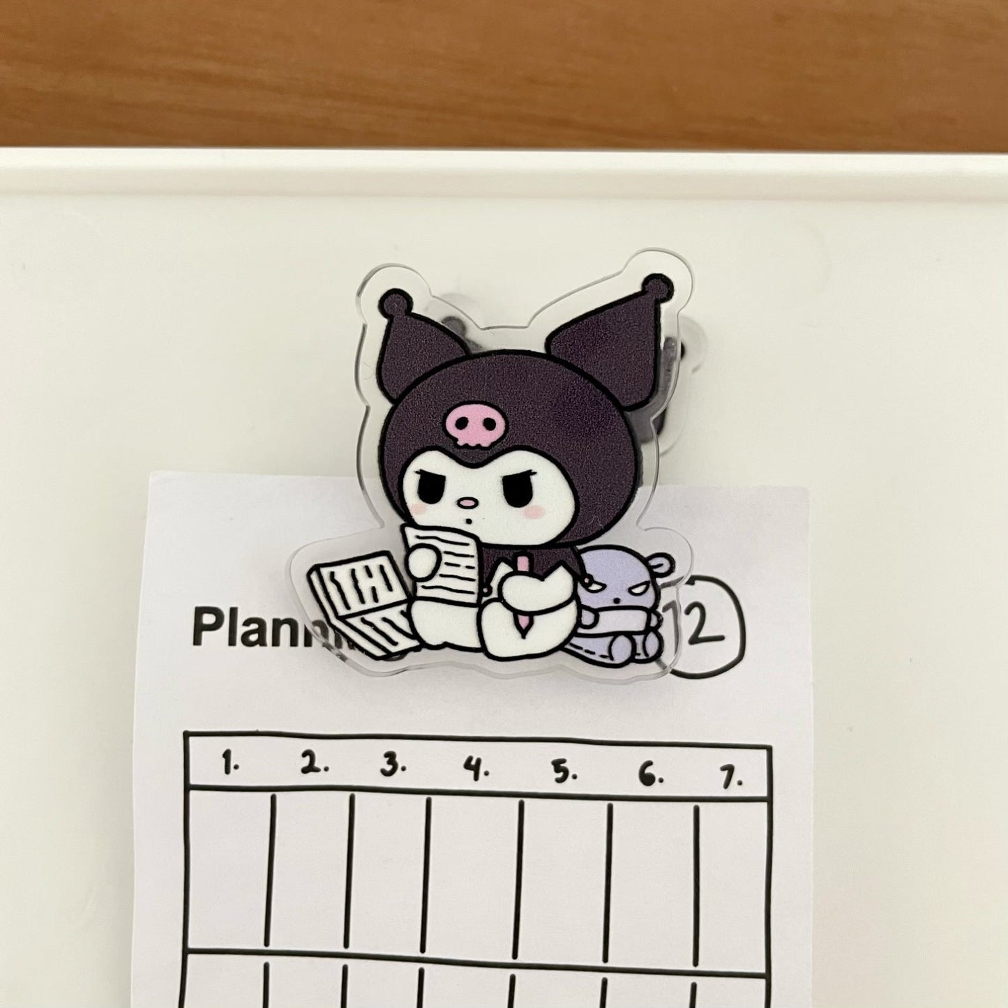 Kawaii Read book Design Paper Clip