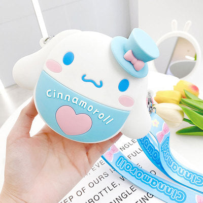 Cartoon Heart Round Silicone Bag