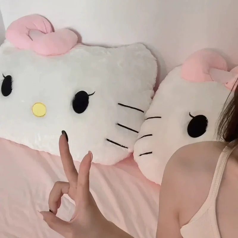 Pink Kitty Head Pillow 31inch