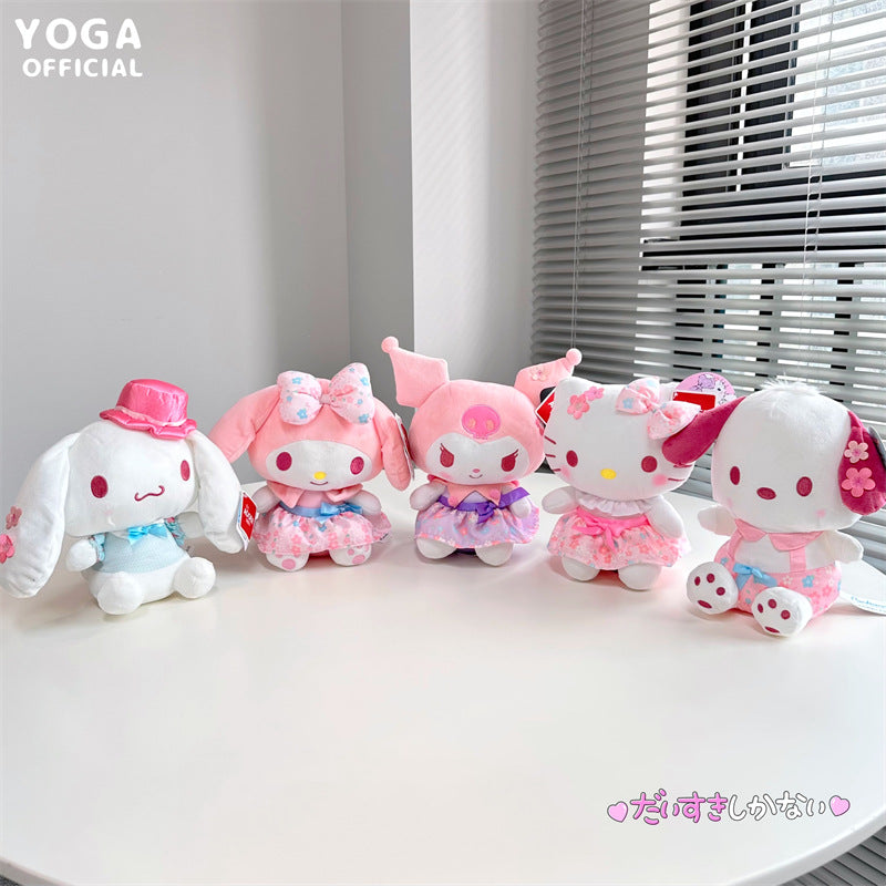 Cartoon Peach Blossoms Plush Toy 7in