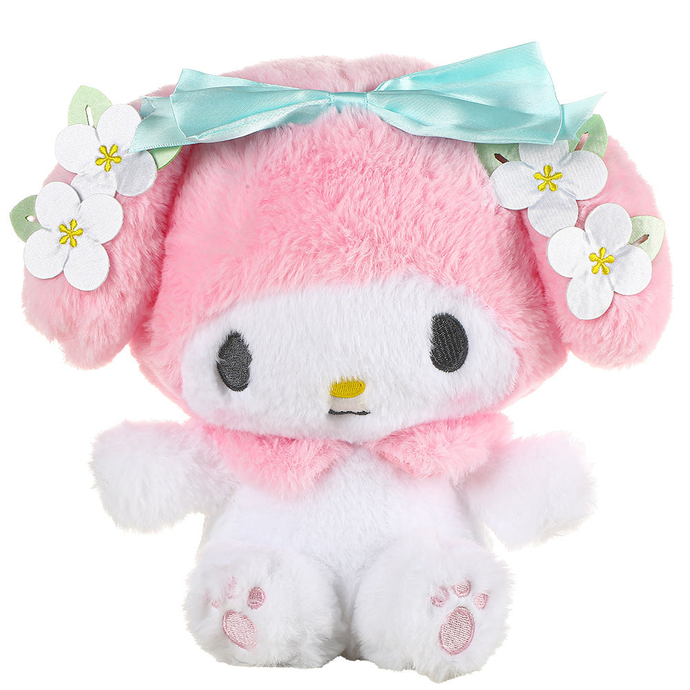 Cartoon Flower with Bow Series Plush Doll