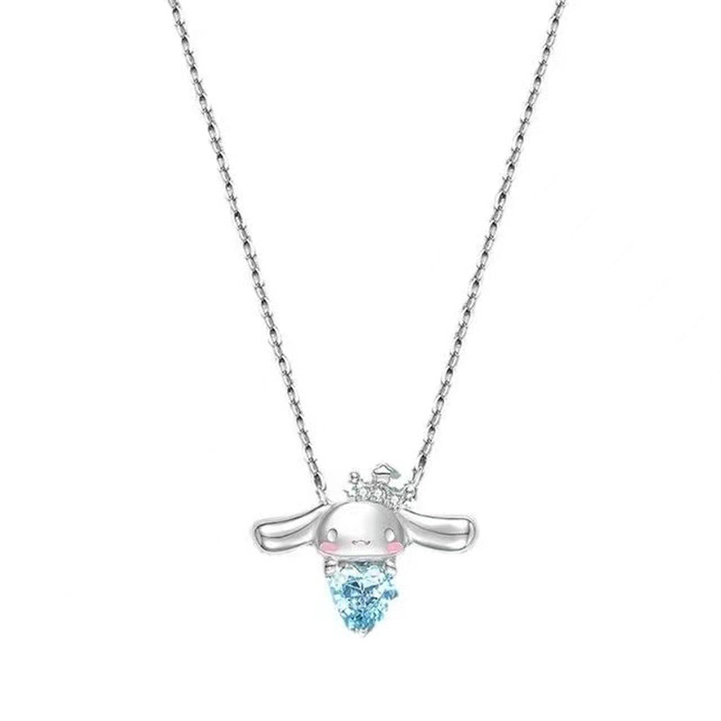 Cute Blue Jewel Cinna Necklace ON1394
