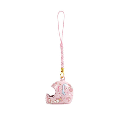 Porte-clés clochette au design de casque mignon