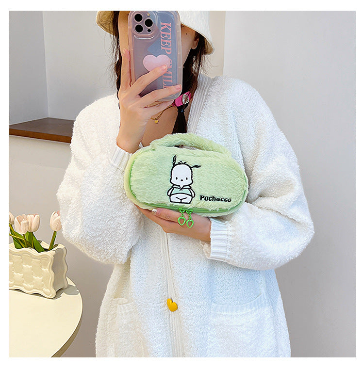 Trousse de maquillage en peluche mignonne