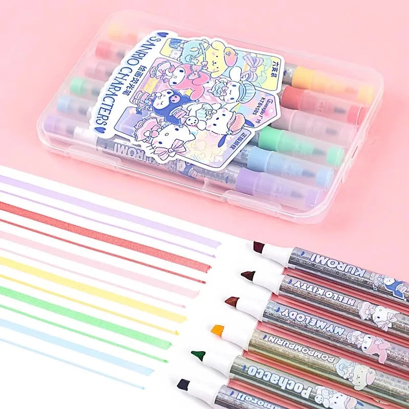Rainbow Markers Cute Characters ON1408