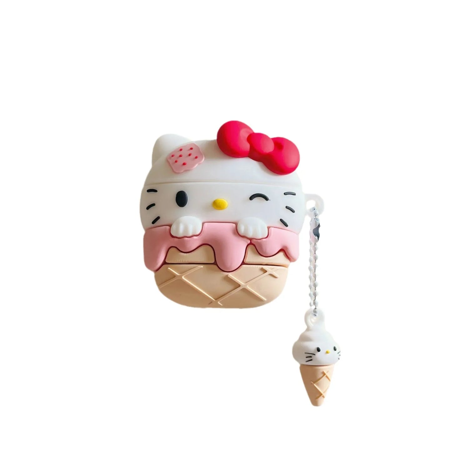 Kawaii Kitty Ice Cream AirPods Case