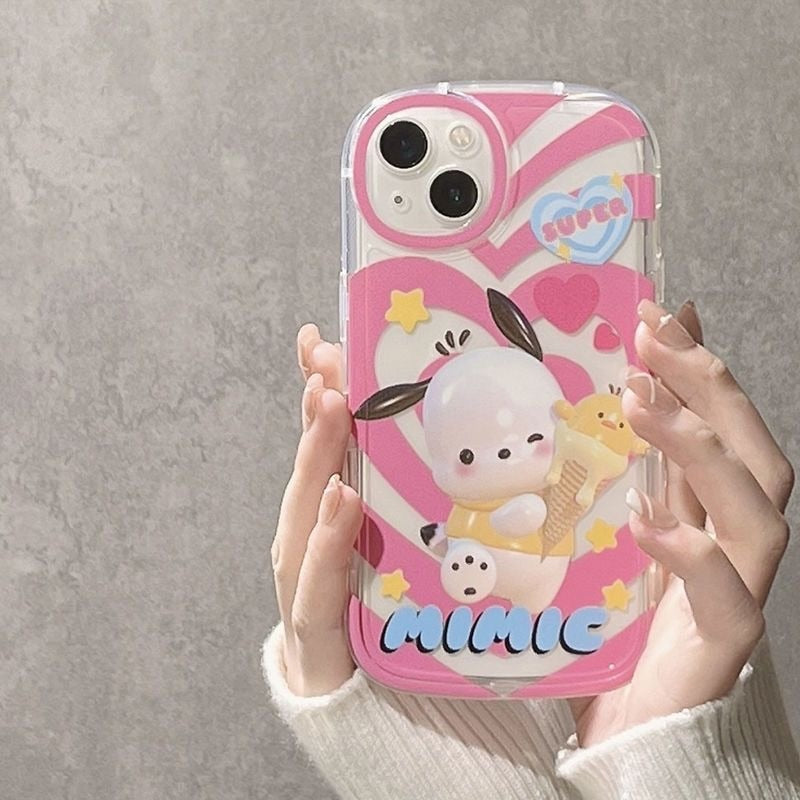 Sweet Pocha and Cinna iPhone Case With Chain