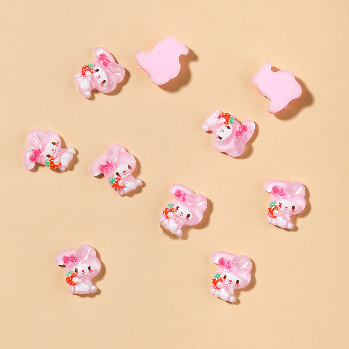 Strawberry Pink Melo Nail Art